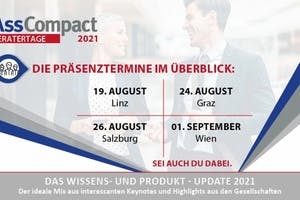 Die AssCompact Beratertage 2021 in Linz, Graz, Salzburg und Wien – jetzt anmelden!