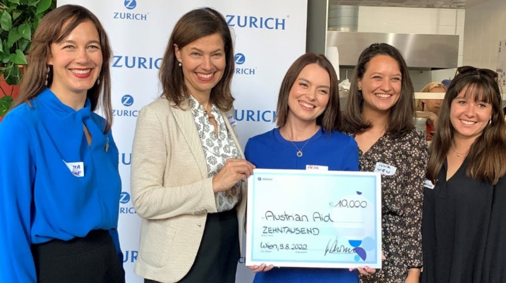 Zurich spendet an gemeinnützige Organisation austrian aid community