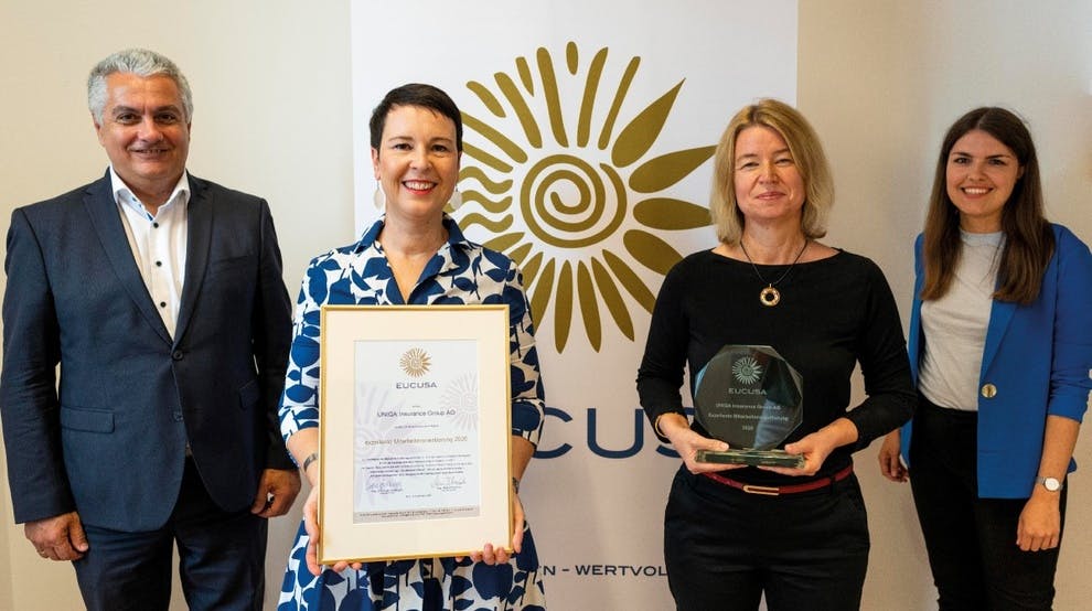 UNIQA erhält EUCUSA Award für exzellente Mitarbeiterorientierung 2020