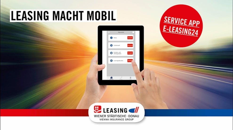 Wiener Städtische ∙ Donau Leasing – bestens serviciert mit der App e-Leasing24 / Advertorial