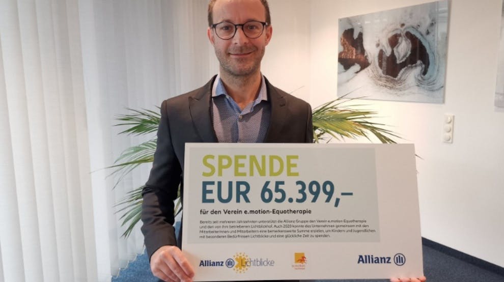 Allianz: 65.000 Euro Spende für den Lichtblickhof