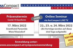 AssCompact Gewerbeversicherungssymposium 2022 – jetzt anmelden!