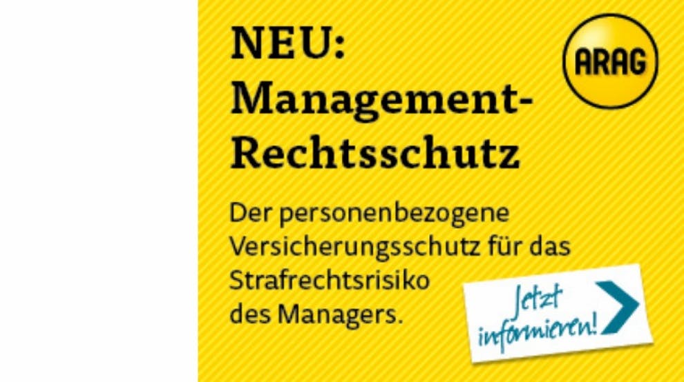 Produktneuheit – ARAG Management-Rechtsschutz / Advertorial